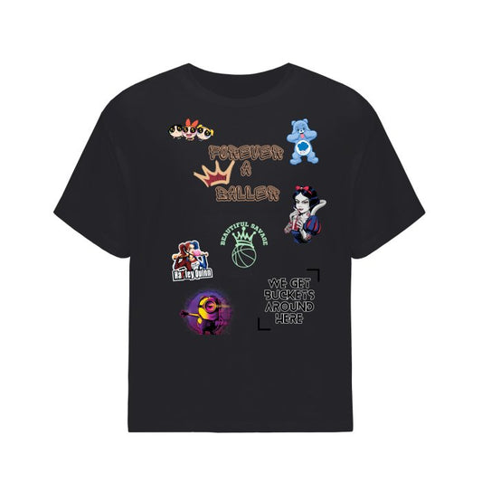 Basketball Baller Queen Shirt Graphics Streetwear Unisex Cotton Oversized T-Shirt | Basketball Shirt - Mighty Lifestyle