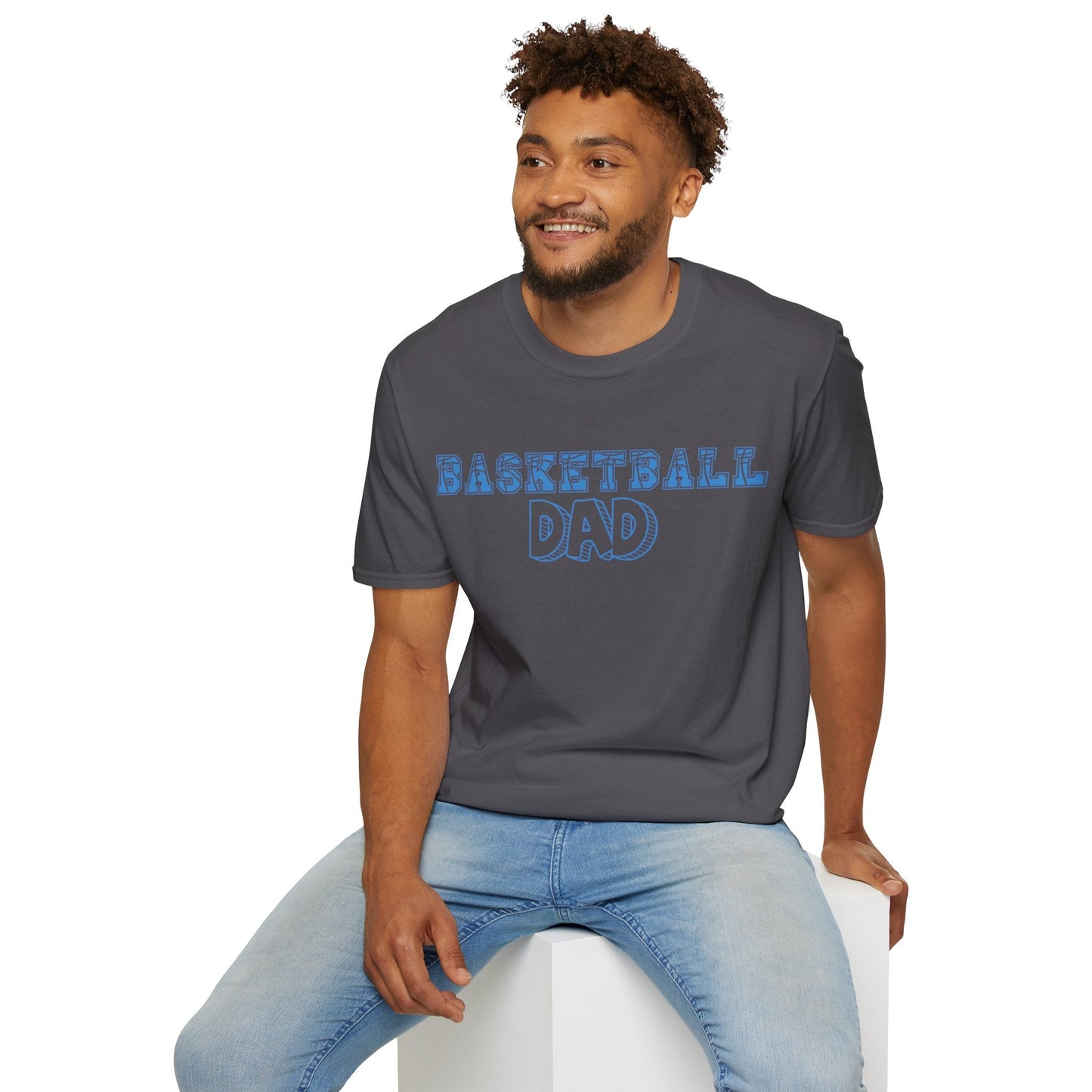 Basketball Dad | Basketball Shirt | Sports Shirt | Gift for Dad Gift for Father | Baller Shirt | Mighty Lifestyle | Softstyle T-Shirt - Mighty Lifestyle