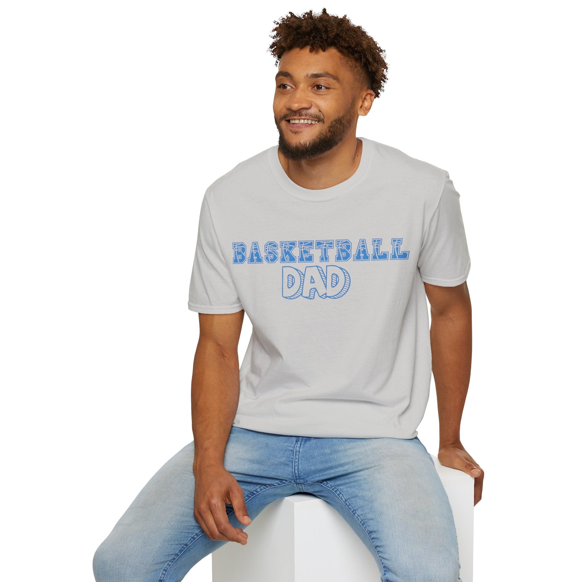 Basketball Dad | Basketball Shirt | Sports Shirt | Gift for Dad Gift for Father | Baller Shirt | Mighty Lifestyle | Softstyle T-Shirt - Mighty Lifestyle