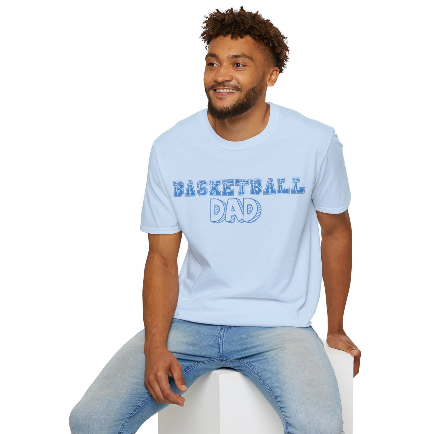 Basketball Dad | Basketball Shirt | Sports Shirt | Gift for Dad Gift for Father | Baller Shirt | Mighty Lifestyle | Softstyle T-Shirt - Mighty Lifestyle