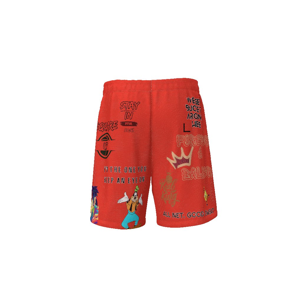 Basketball King Shorts Basketball Multigraphics Shorts Streetwear EE Basketball Shorts Mighty Lifestyle Basketball - Mighty Lifestyle