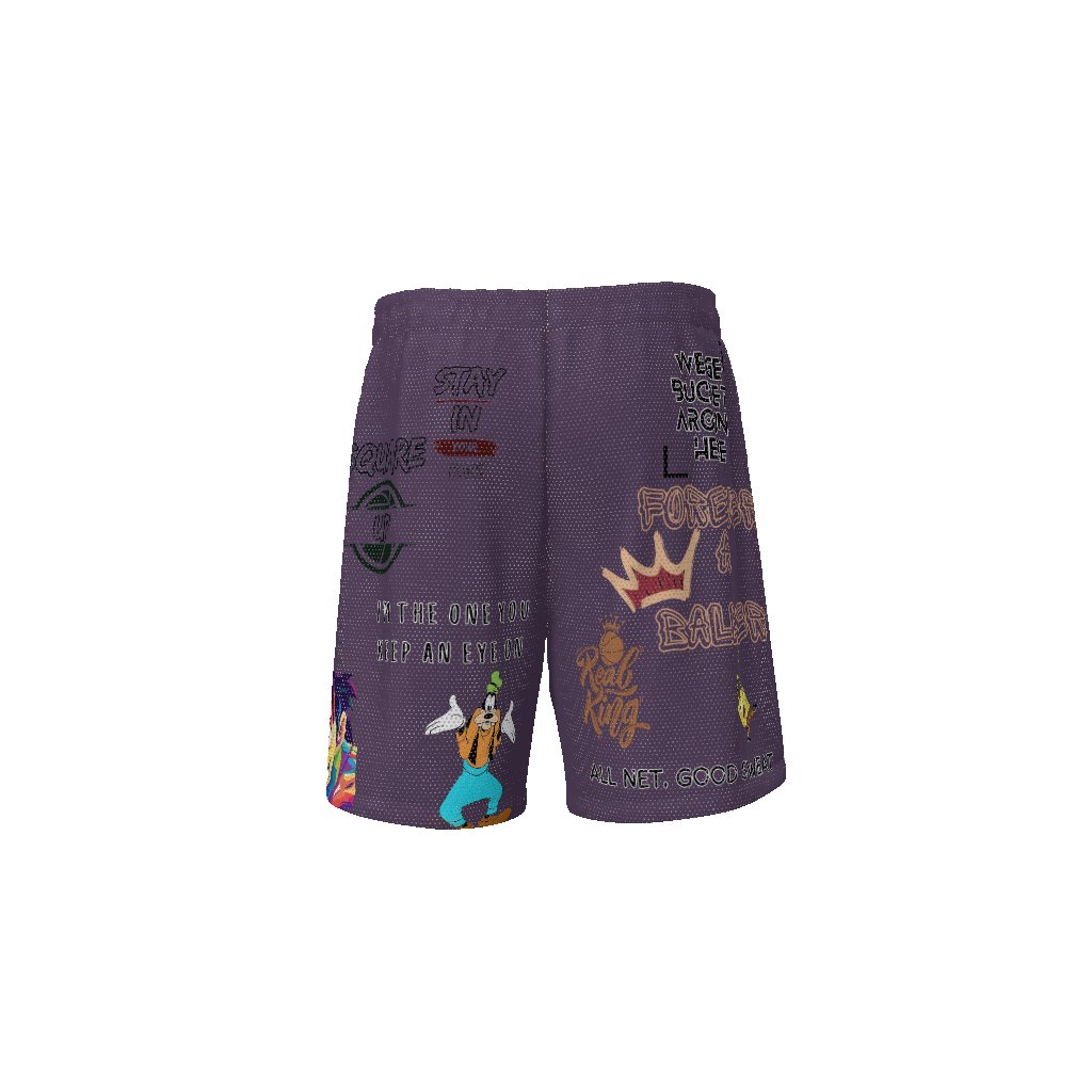 Basketball King Shorts Basketball Multigraphics Shorts Streetwear EE Basketball Shorts Mighty Lifestyle Basketball - Mighty Lifestyle