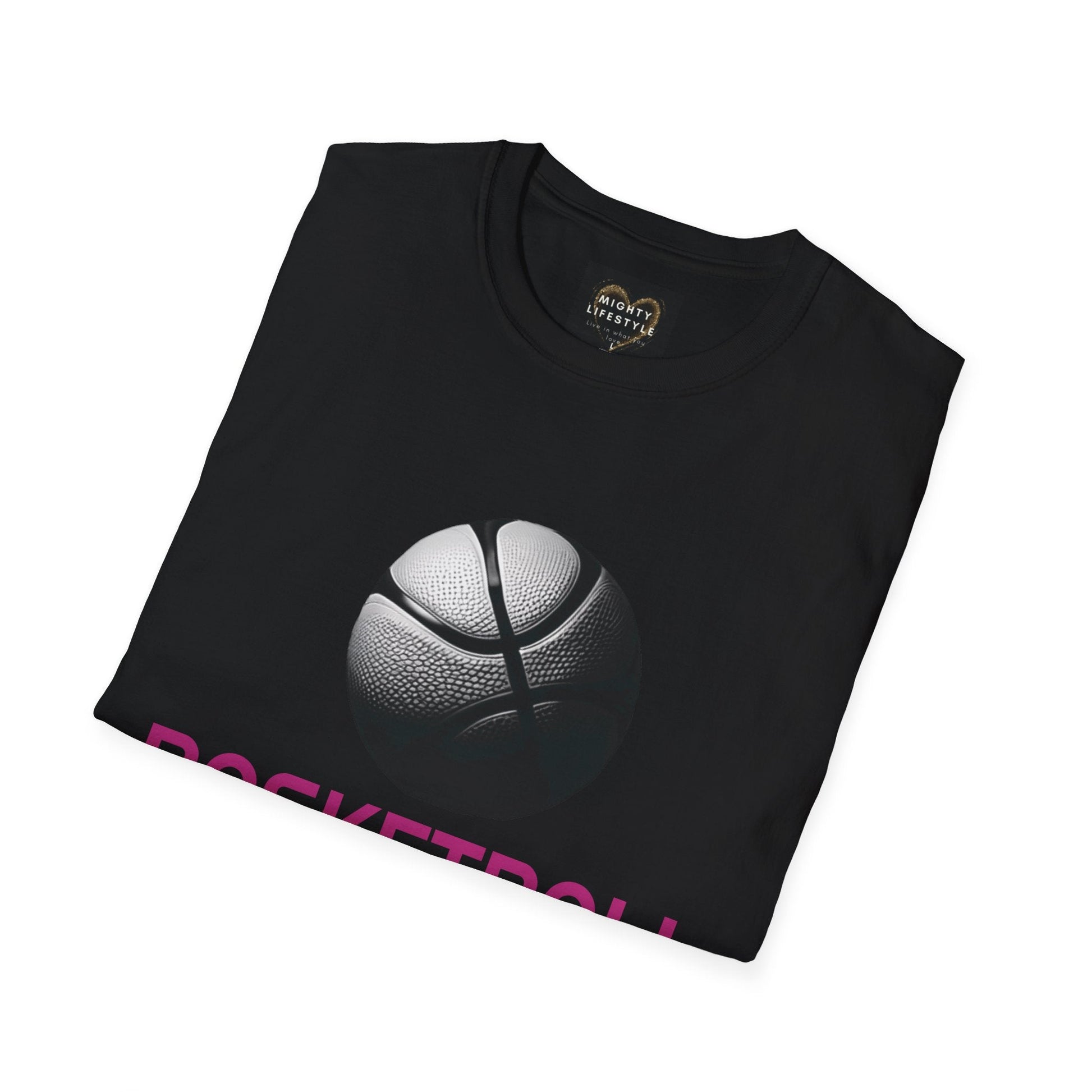 BASKETBALL MAMA | Motivational Shirt | Travel Basketball| AAU Basketball | Basketball Shirt |Basketball Mom| Basketball Dad | Unisex Basketball Shirt | Sports Shirt | Baller Shirt | Mighty Lifestyle | Softstyle T-Shirt - Mighty Lifestyle