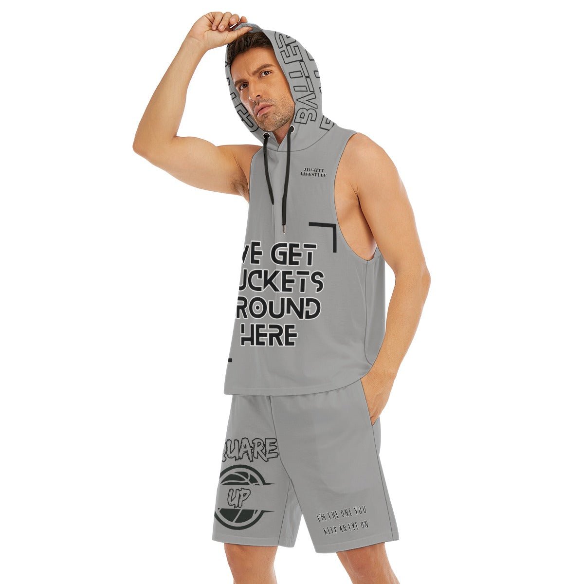 Basketball Set | Basketball Warm Up | Team Warm up Sleeveless Vest And Shorts Set | Mighty Lifestyle Basketball - Mighty Lifestyle