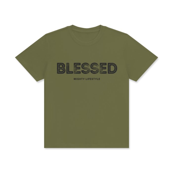 Blessed Shirt | Casual Comfort Statement Shirt by Mighty Lifestyle Unisex Classic Crew Neck Cotton T-Shirt - Mighty Lifestyle