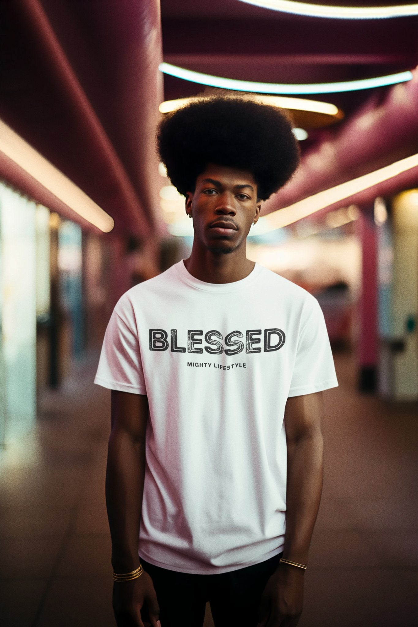 Blessed Shirt | Casual Comfort Statement Shirt by Mighty Lifestyle Unisex Classic Crew Neck Cotton T-Shirt - Mighty Lifestyle