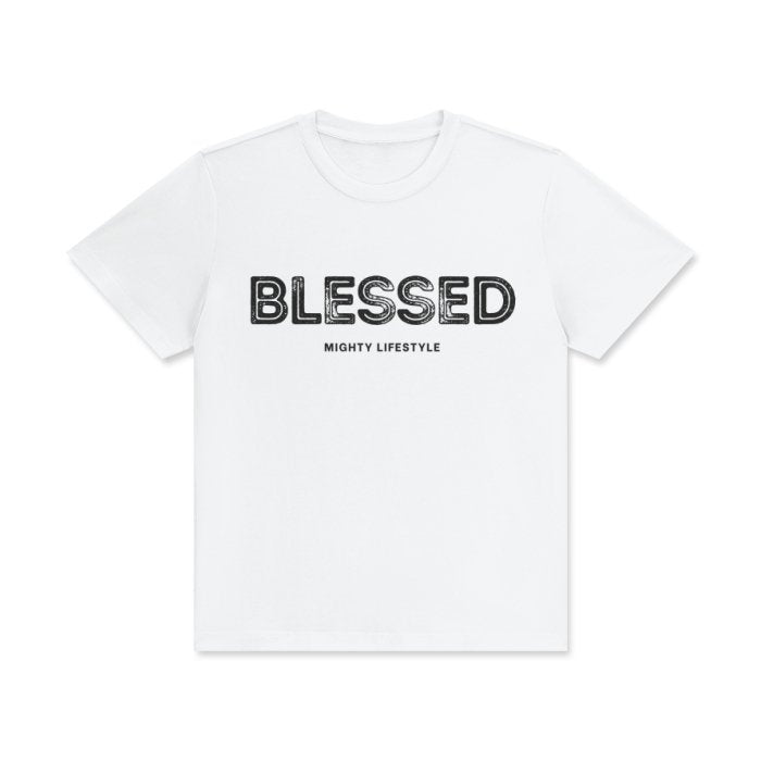 Blessed Shirt | Casual Comfort Statement Shirt by Mighty Lifestyle Unisex Classic Crew Neck Cotton T-Shirt - Mighty Lifestyle