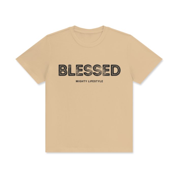 Blessed Shirt | Casual Comfort Statement Shirt by Mighty Lifestyle Unisex Classic Crew Neck Cotton T-Shirt - Mighty Lifestyle