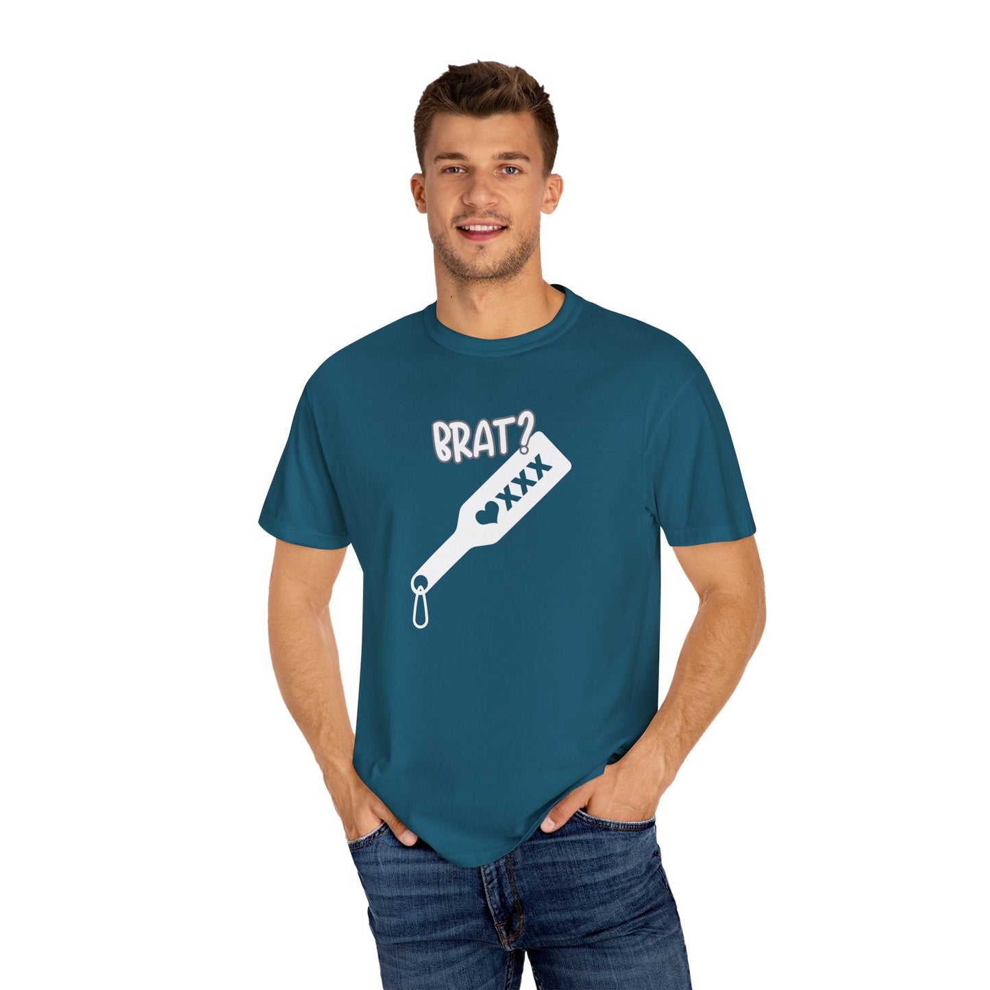 Brat, Brat Shirt, Sub_Dom Tee, Unisex Garment - Dyed T-shirt - Mighty Lifestyle