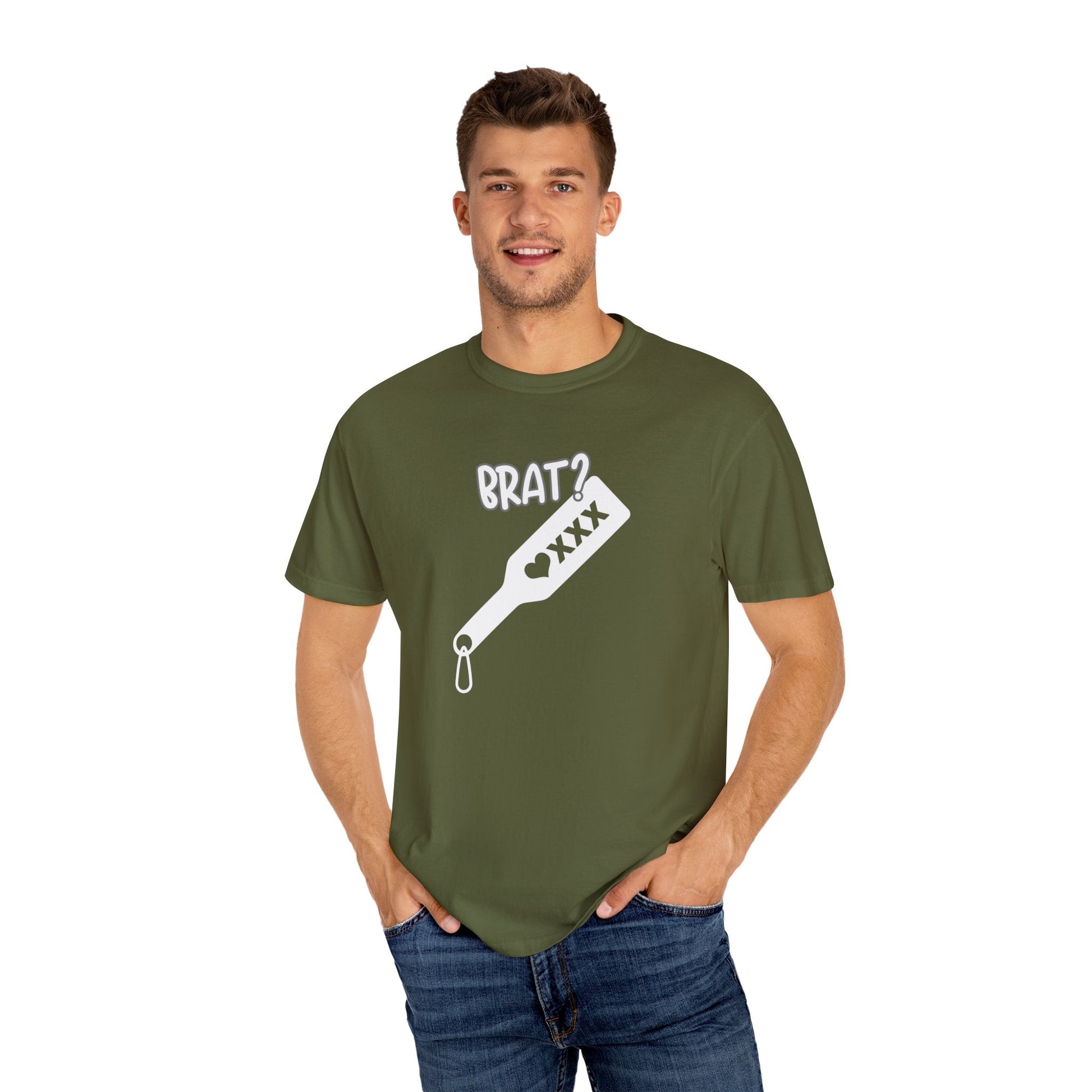 Brat, Brat Shirt, Sub_Dom Tee, Unisex Garment - Dyed T-shirt - Mighty Lifestyle