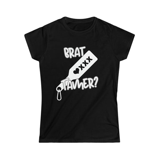 Brat Tamer, Brat Challenge, Bratty Shirt, Dom, Sub, Trendy, Comfortable shirt, Women's Softstyle Tee - Mighty Lifestyle