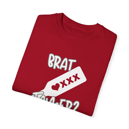 Brat Tamer, Sub_Dom, Shirt, Tee, Bratty, Unisex Garment - Dyed T-shirt - Mighty Lifestyle