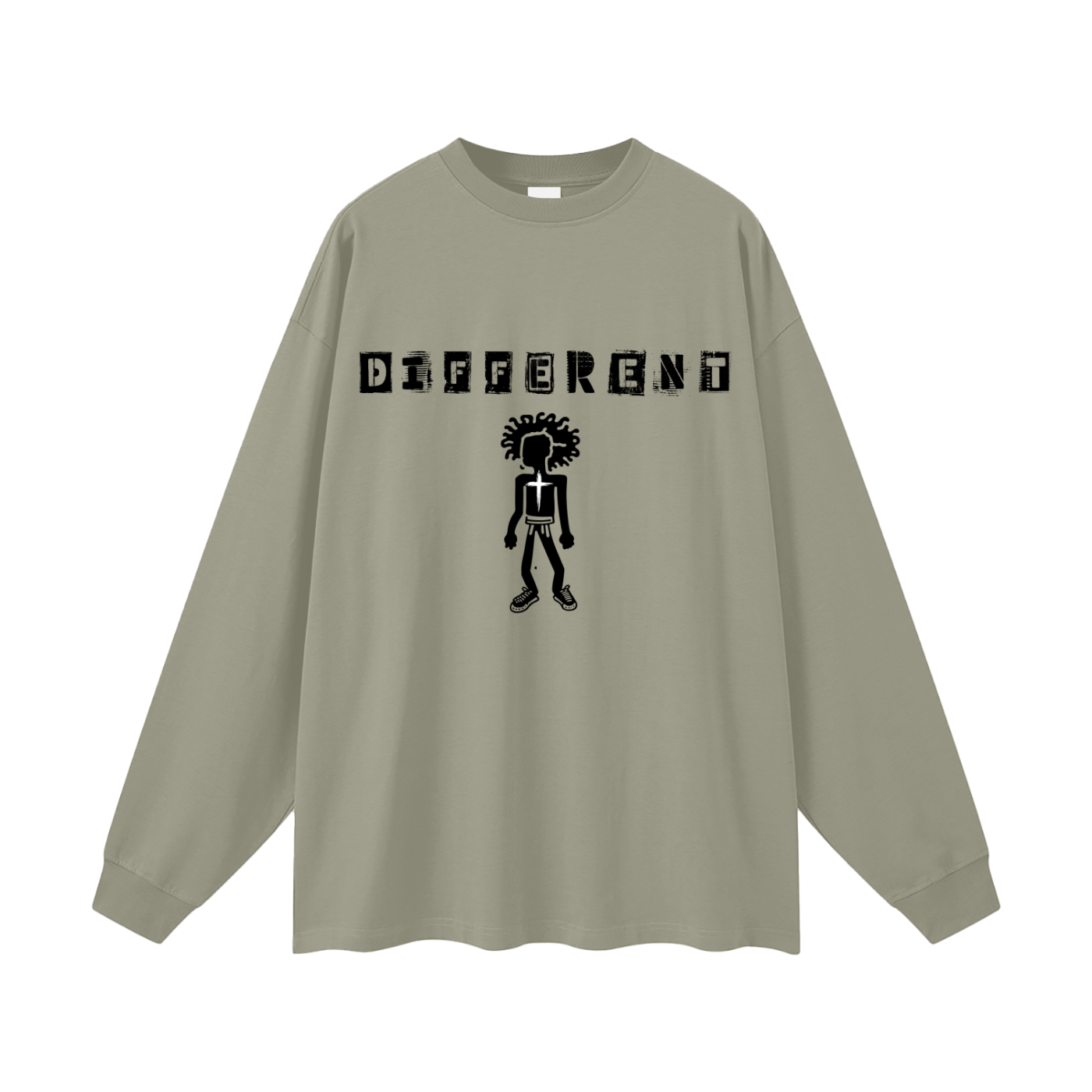 DIFFERENT Graphic Long Sleeve Shirt – Afro Urban Faith Based Streetwear Unisex Tee | Oversized Artsy Cotton Top | Black Art Fashion Shirt
Different Cross Man Oversized Unisex Long Sleeve T-Shirt Faith Based Motivational Shirt Christian Shirt Yeshua Jesus