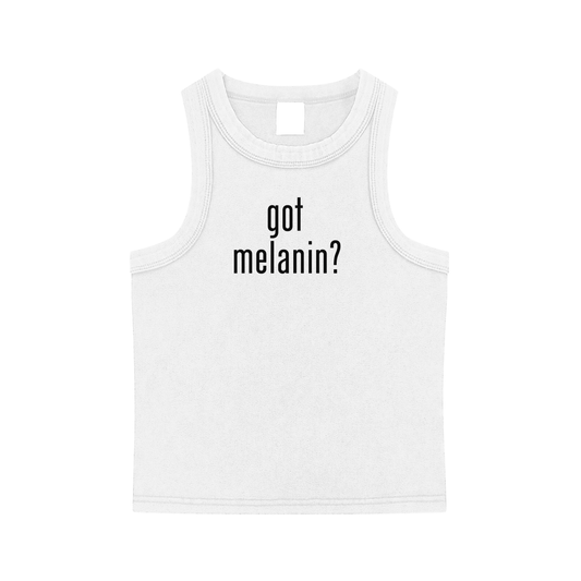 Got Melanin? Snow Washed Tank Top