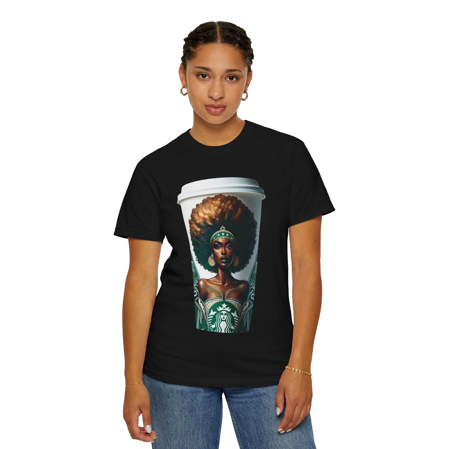 Coffee Dreams, Skin Gleams Unisex Garment - Dyed T-shirt | BIPOC Shirt - Mighty Lifestyle