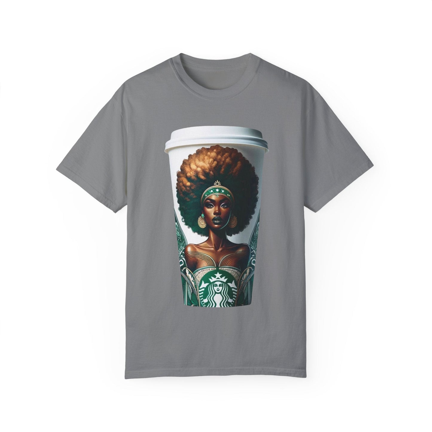 Coffee Dreams, Skin Gleams Unisex Garment - Dyed T-shirt | BIPOC Shirt - Mighty Lifestyle