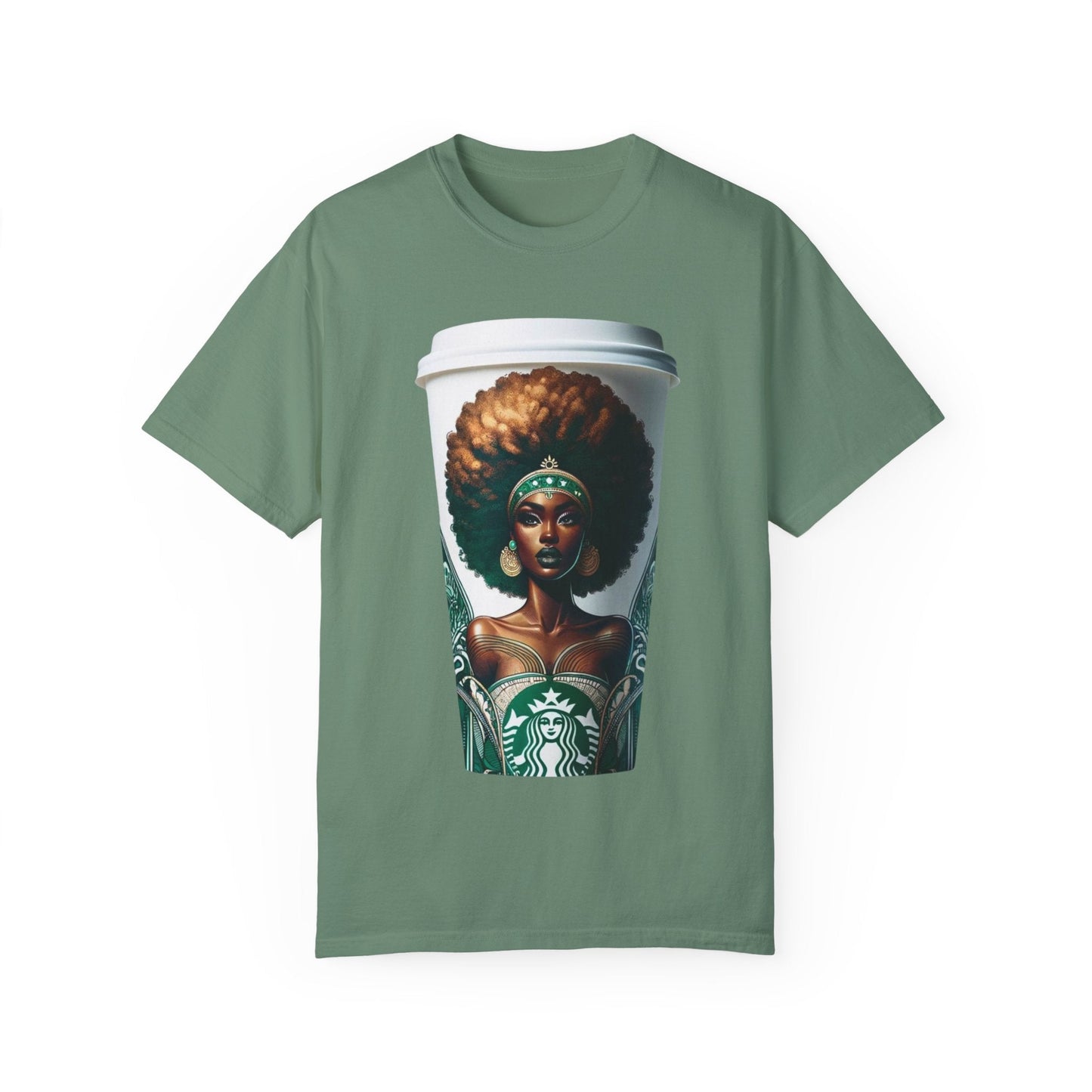 Coffee Dreams, Skin Gleams Unisex Garment - Dyed T-shirt | BIPOC Shirt - Mighty Lifestyle