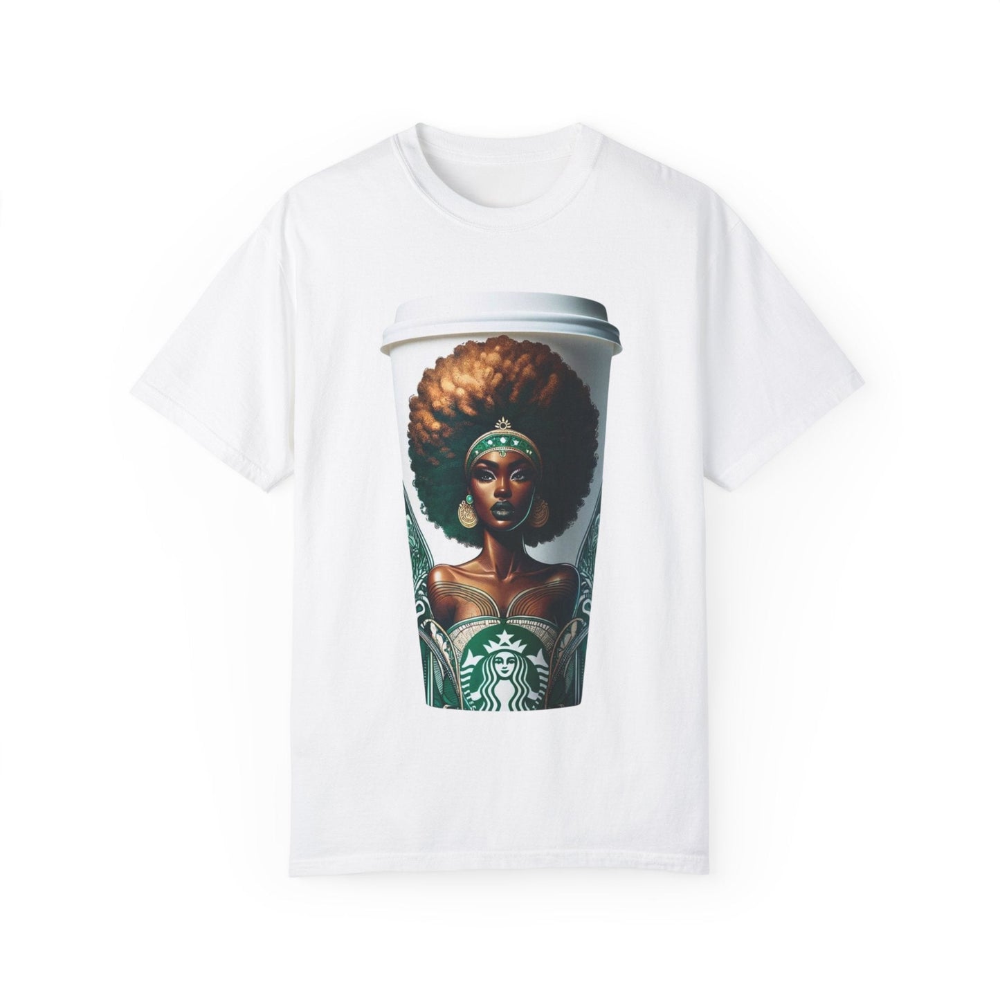 Coffee Dreams, Skin Gleams Unisex Garment - Dyed T-shirt | BIPOC Shirt - Mighty Lifestyle