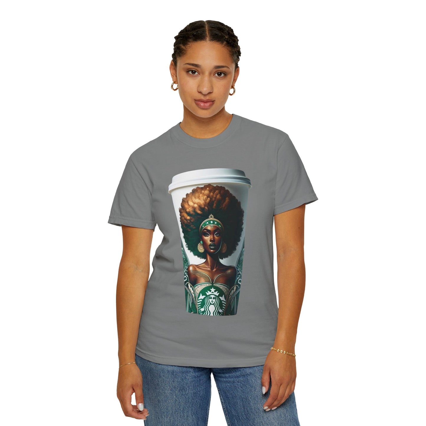 Coffee Dreams, Skin Gleams Unisex Garment - Dyed T-shirt | BIPOC Shirt - Mighty Lifestyle