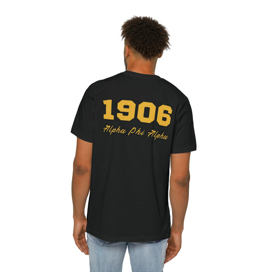 Comfortable, Black and Gold Unisex Short - Sleeve Jersey T-Shirt, Gift for Alpha - Mighty Lifestyle