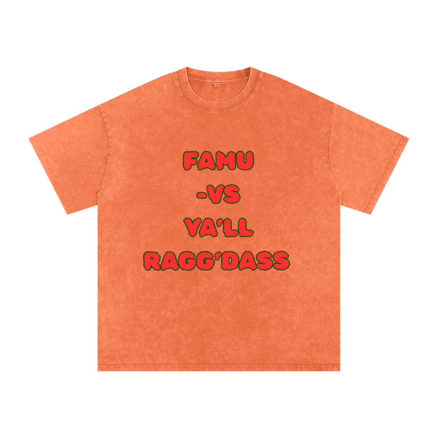 FAMU Shirt FAMU Rattler Florida A&M University Shirt Snow Washed Oversized Cotton T-Shirt | Ragg’Dass