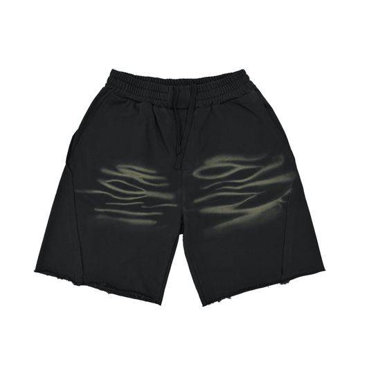 Minimalist Vintage Washed Tiger Stripes Short Pants