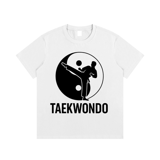 Taekwondo Yin Yang T-Shirt – 100% Cotton Martial Arts Tee for Men & Women | Dojang Training Shirt | Taekwondo Gift & Sportswear
Taekwondo Yin Yang Essential Cotton T-Shirt
