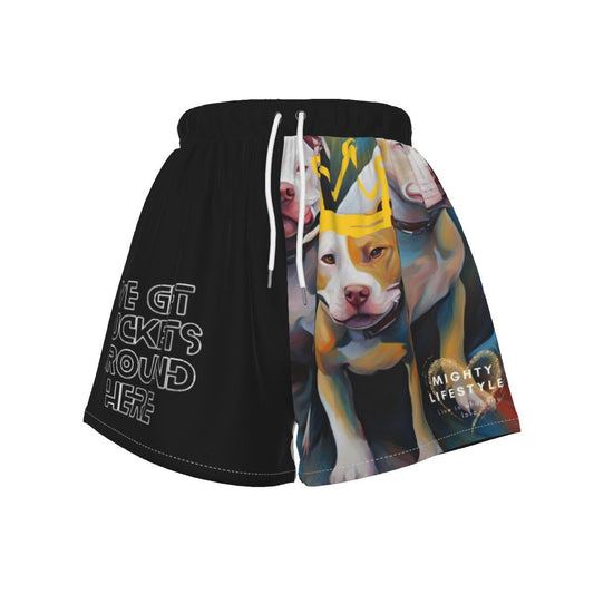 DAWG ML Shorts BLACK BASKETBALL SHORTS Sports Shorts Women's Sports Shorts - Mighty Lifestyle