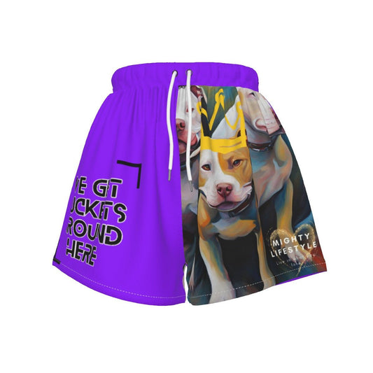 DAWG Shorts Purple Basketball Shorts Women's Sports Shorts - Mighty Lifestyle