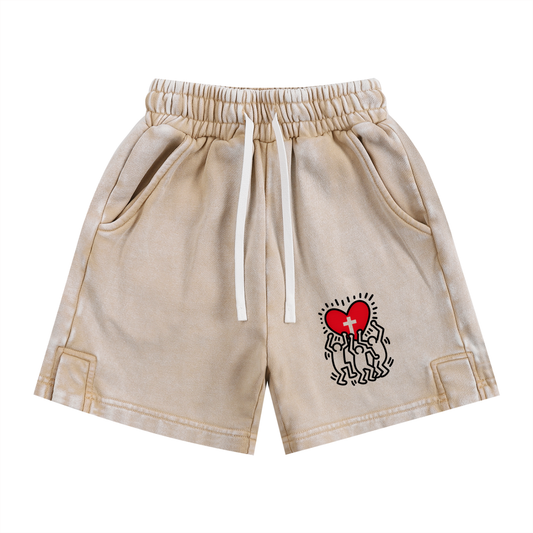 Hearts Above Inspired by Artistry of RH Snow Washed Kids' Shorts
