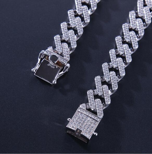 Distinguished Gentlemen | 14mm Cubic Zircon Prong Cubans Link Necklace Gold Silver Plated Luxury Copper Micro Paved CZ Cuban Chain 16/18/20/22/24inch - Mighty Lifestyle