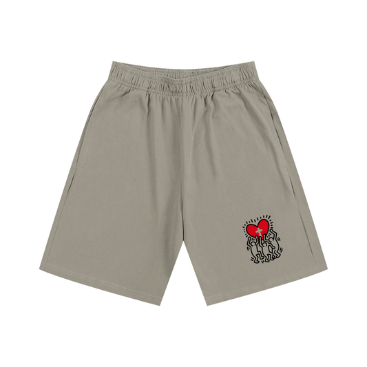 Hearts Above Inspired by Artistry of RH Essential Heavyweight Cotton Shorts