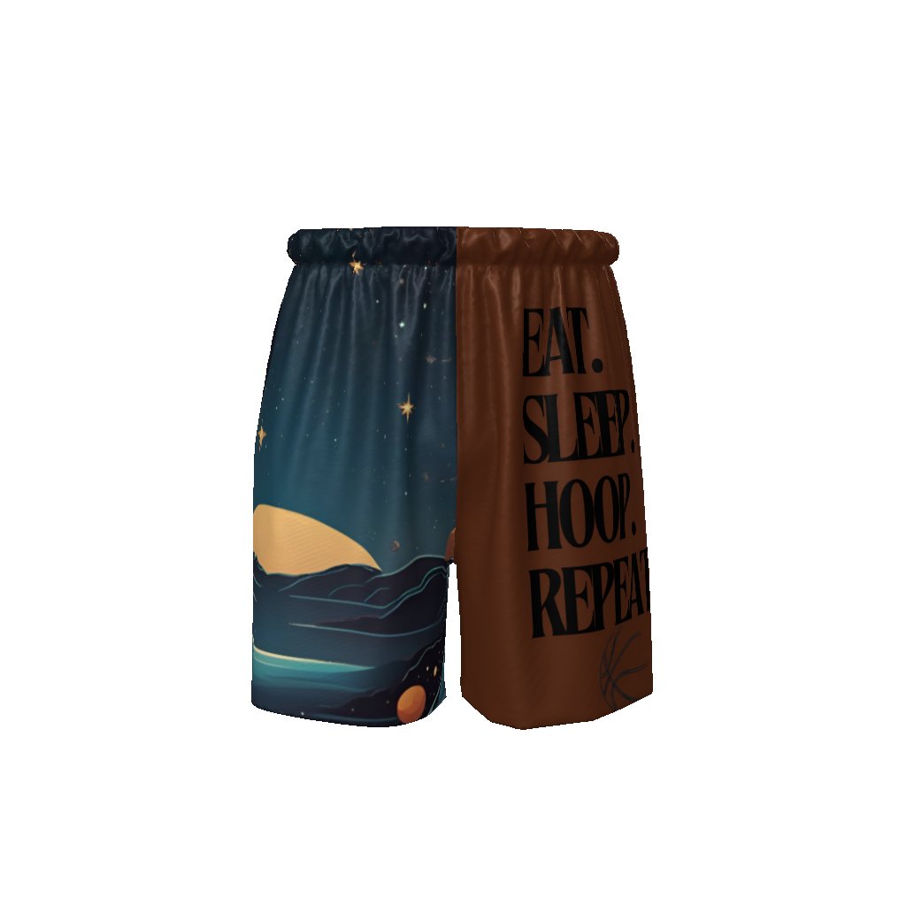 Eat Sleep Hoop Repeat Adult Basketball Shorts Sports Shorts - Mighty Lifestyle