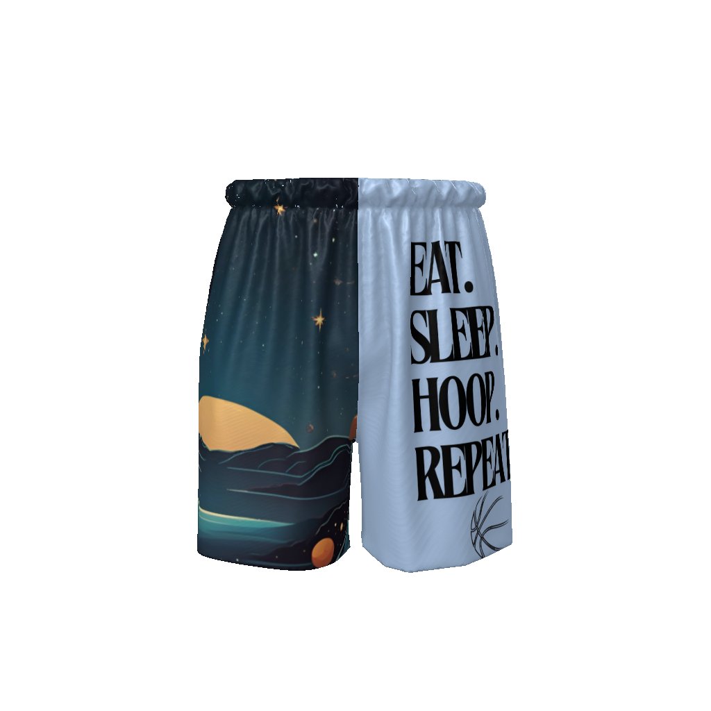 Eat Sleep Hoop Repeat Adult Basketball Shorts Sports Shorts - Mighty Lifestyle