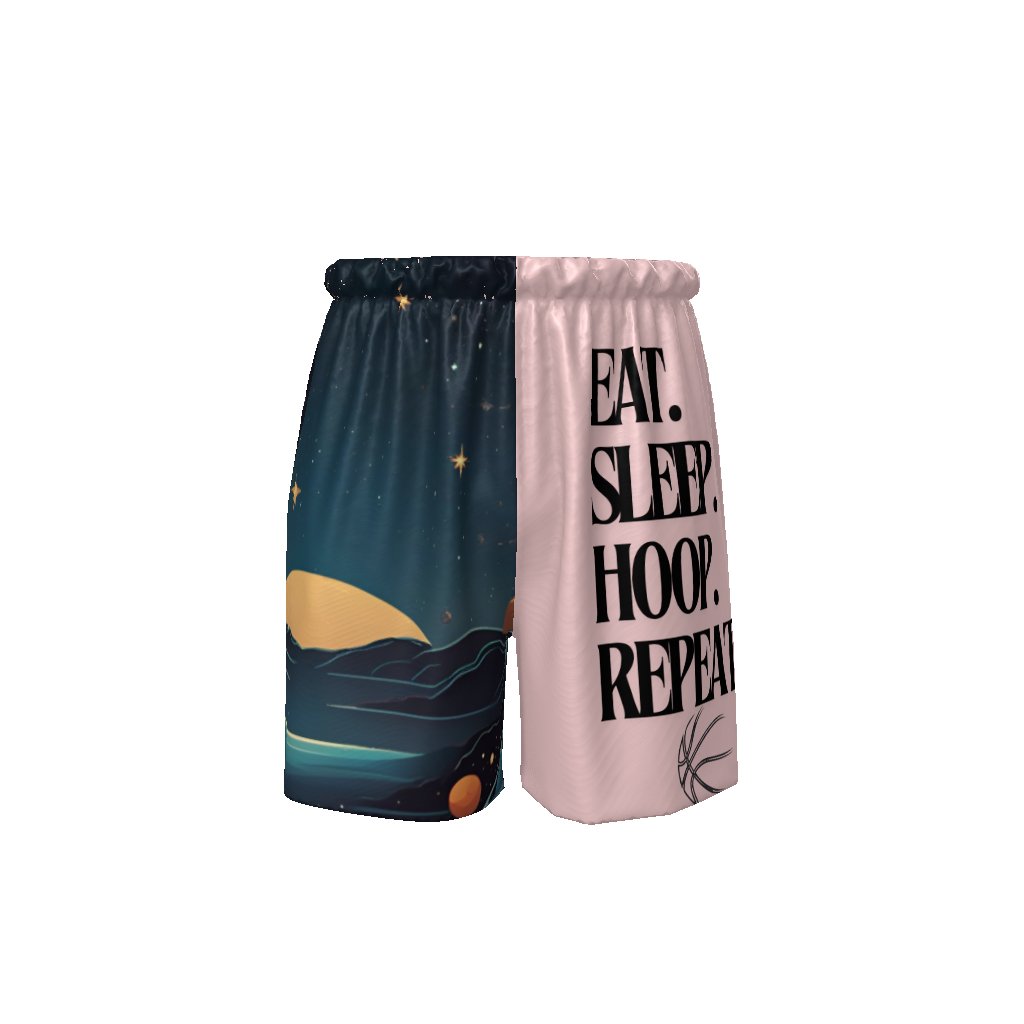 Eat Sleep Hoop Repeat Adult Basketball Shorts Sports Shorts - Mighty Lifestyle