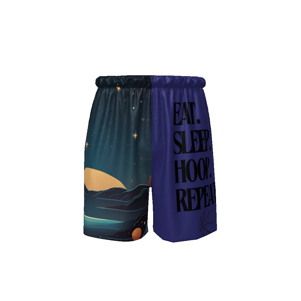 Eat Sleep Hoop Repeat Adult Basketball Shorts Sports Shorts - Mighty Lifestyle