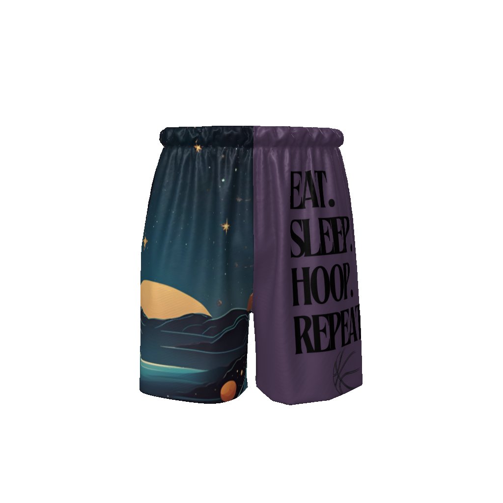 Eat Sleep Hoop Repeat Adult Basketball Shorts Sports Shorts - Mighty Lifestyle