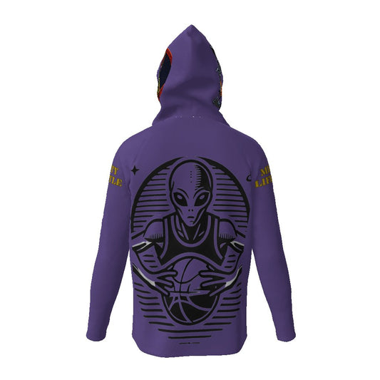 Eat Sleep Hoop Repeat Different, Light Sports Hoodie, Sun Protective Hooded Long Sleeve T-Shirt - Mighty Lifestyle