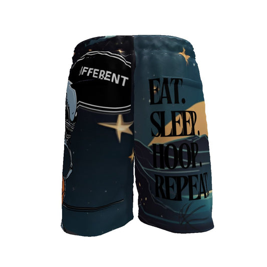 Eat Sleep Hoop Repeat, Mesh Basketball Shorts - Mighty Lifestyle