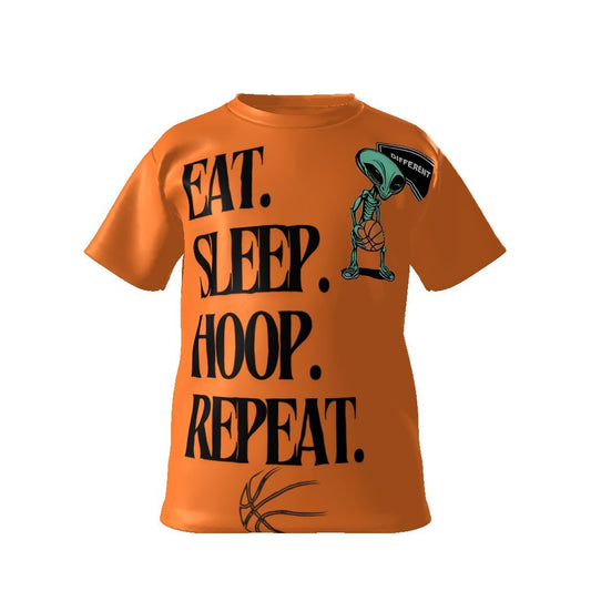 EAT SLEEP HOOP REPEAT YOUTH SHIRT, Kids Softstyle T-Shirt - Mighty Lifestyle