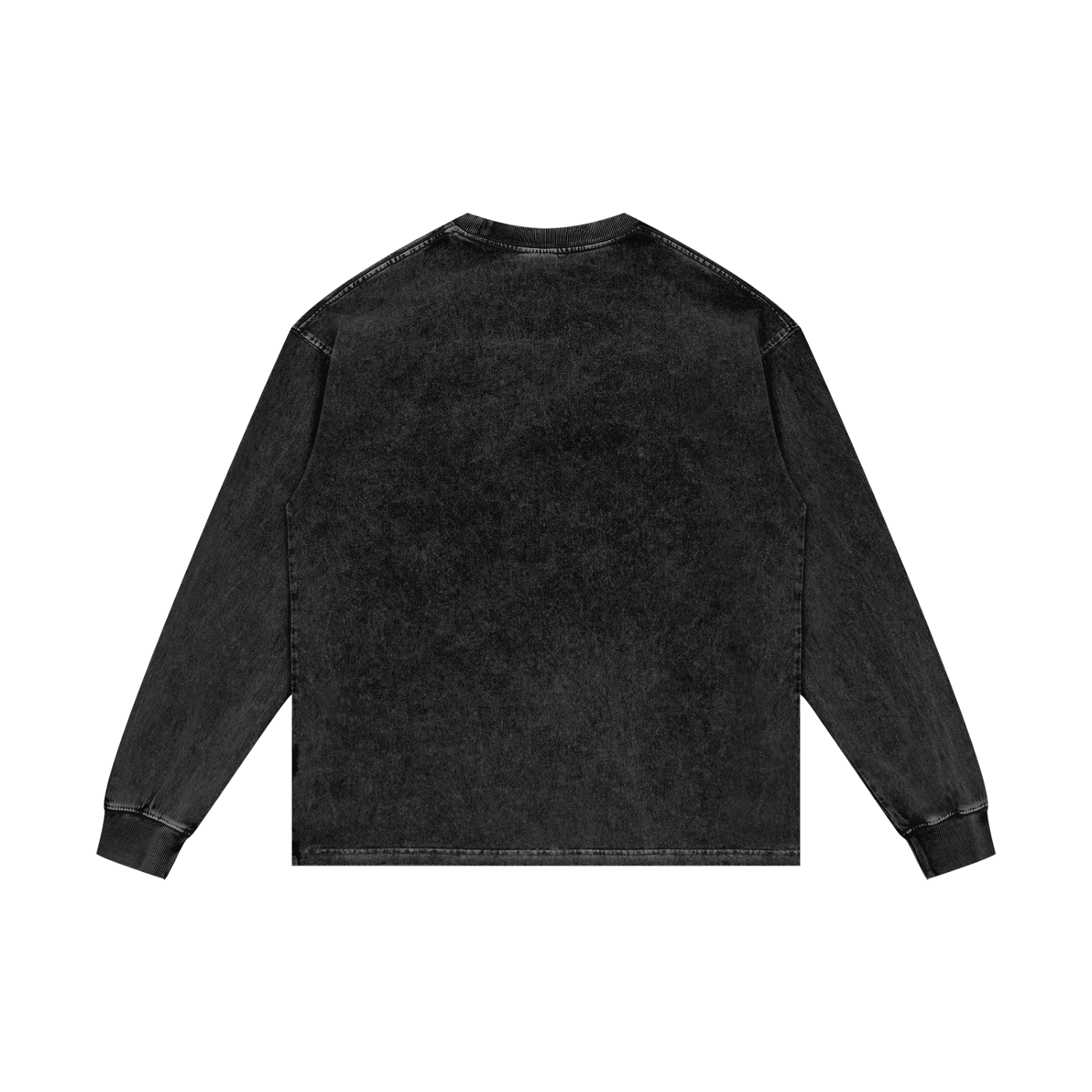 ML Faith-Based Oversized Washed Long Sleeve Shirt – Unisex 100% Cotton Christian Streetwear for Spring & Fall