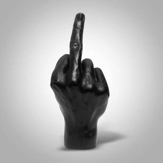 F It | Personality Resin Gesture Vertical Middle Finger Statue Finger Sculpture Decoration Home Art Ornament Decoration - Mighty Lifestyle