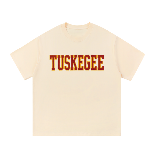 Tuskegee HBCU Essential Cotton T-Shirt – Crimson & Gold College Spirit Tee – Unisex Heavyweight 100% Cotton Tuskegee HBCU Shirt Essential Cotton T-Shirt