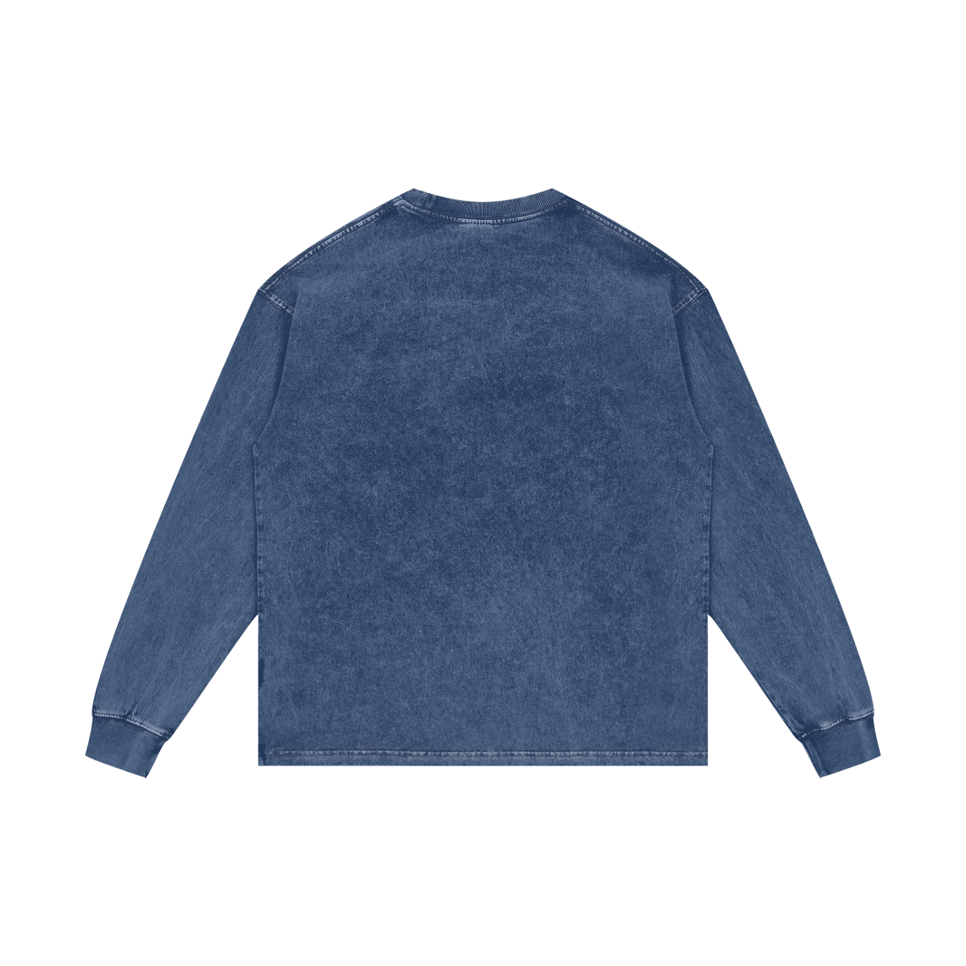 HIM Acid Wash Oversize Long Sleeve T-Shirt