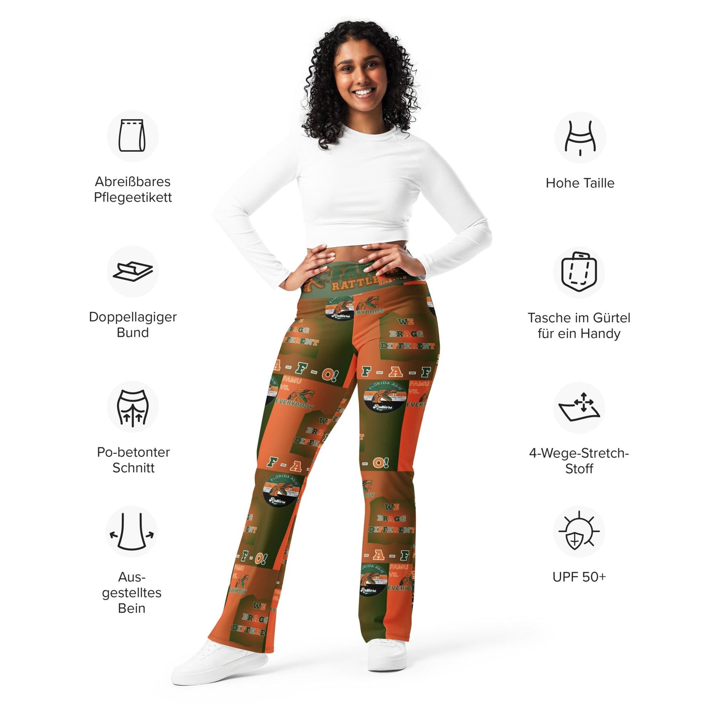 FAMU RATTLER BRAGG Tights FAMU Flare leggings - Mighty Lifestyle