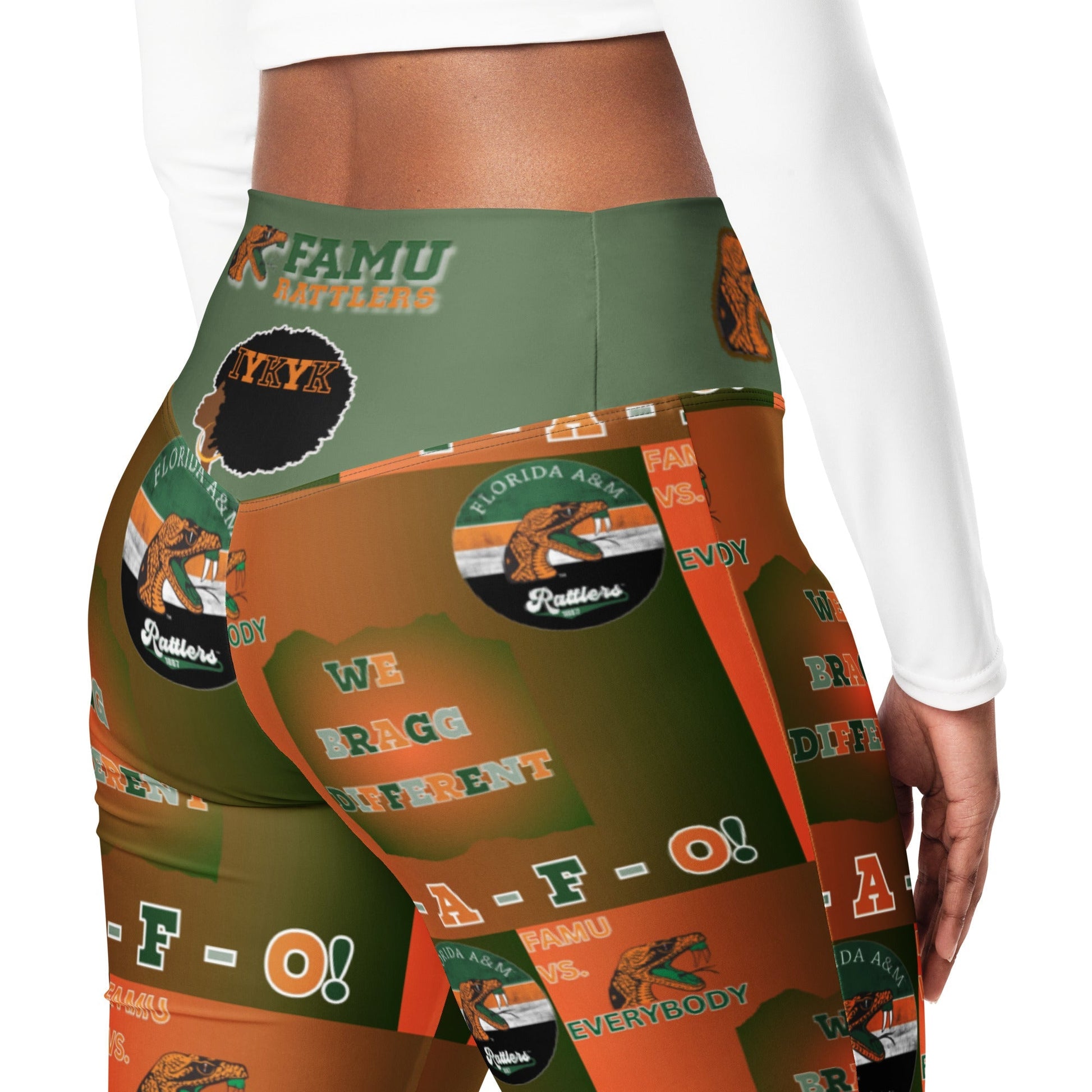 FAMU RATTLER BRAGG Tights FAMU Flare leggings - Mighty Lifestyle