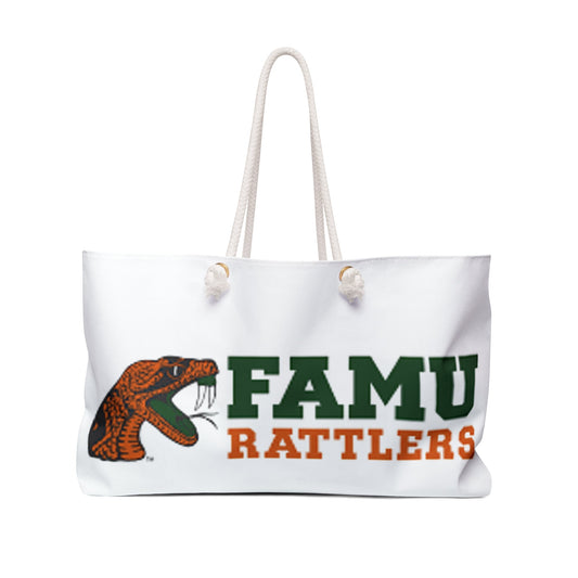 FAMU Unique, Two Toned, Dual Colored, Trendy, Popular Bag, Large Tote, FAMU HBCU Purse Tote, Weekender Bag - Mighty Lifestyle