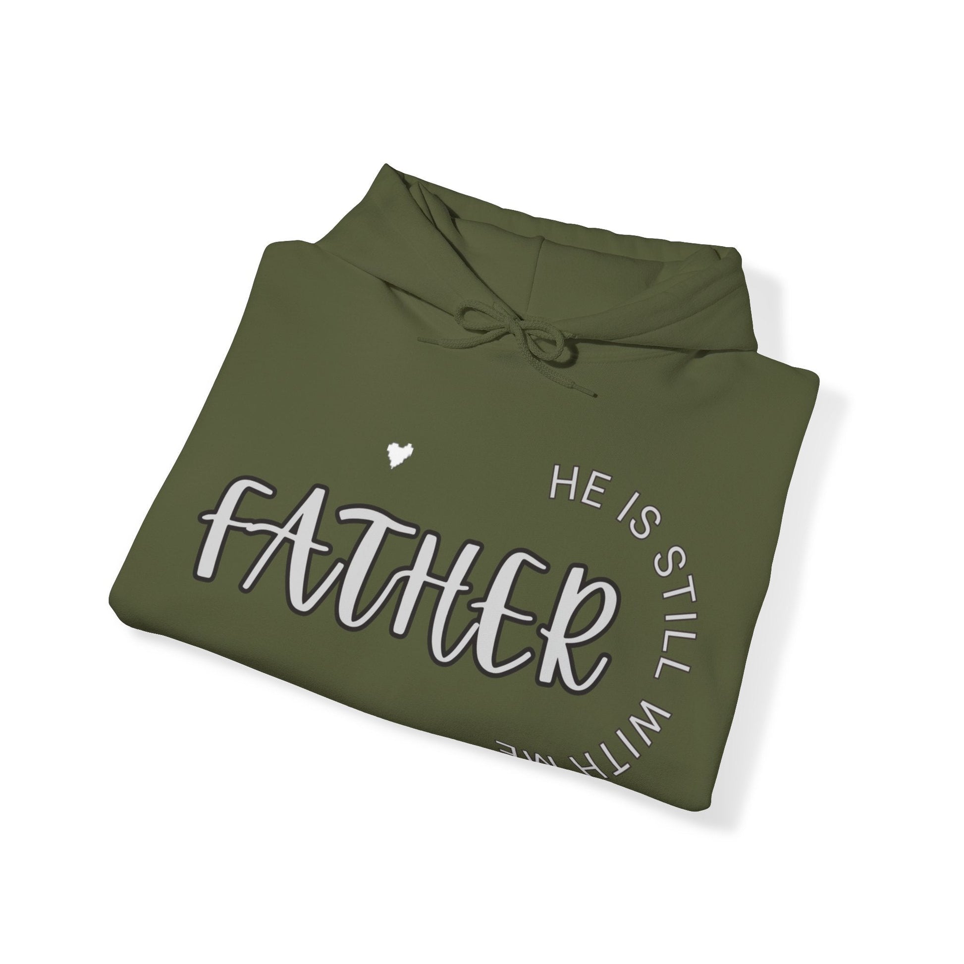 Father he is Still with Me, Memorial, RIP, Now an Angel, Gone but not forgotten Hoodie, Unisex Heavy Blend™ Hooded Sweatshirt - Mighty Lifestyle