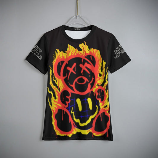 Fiery Bear Youth Shirt, Kid's Sport T-Shirt - Mighty Lifestyle