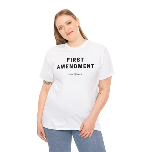 First Amendment Tee Shirt, Shirt for free speech USA Shirt Patriot Shirt - Mighty Lifestyle